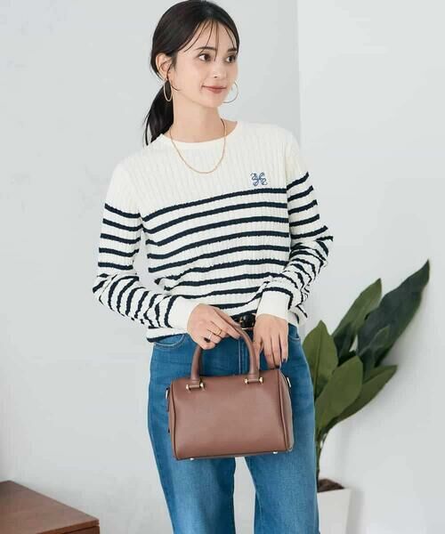 a.v.v / アー・ヴェ・ヴェ ニット・セーター | ワンポイント刺繍ケーブルニット | 詳細29