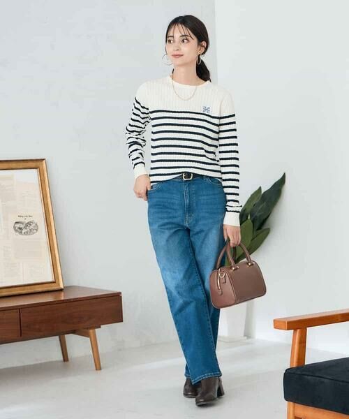 a.v.v / アー・ヴェ・ヴェ ニット・セーター | ワンポイント刺繍ケーブルニット | 詳細30