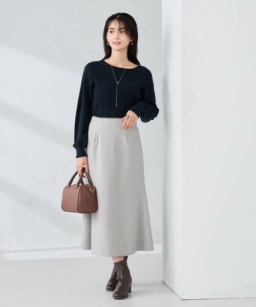 a.v.v / アー・ヴェ・ヴェ ロング・マキシ丈スカート | 【洗える/ストレッチ】ウールライクジャージマーメイドスカート | 詳細10