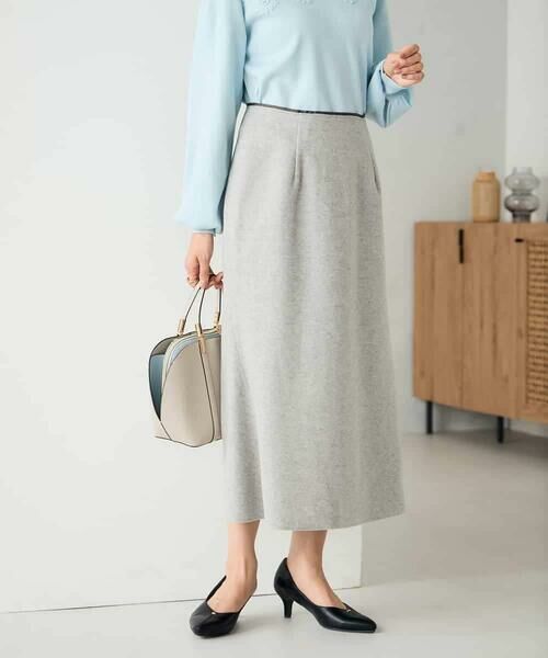 a.v.v / アー・ヴェ・ヴェ ロング・マキシ丈スカート | 【洗える/ストレッチ】ウールライクジャージマーメイドスカート | 詳細12