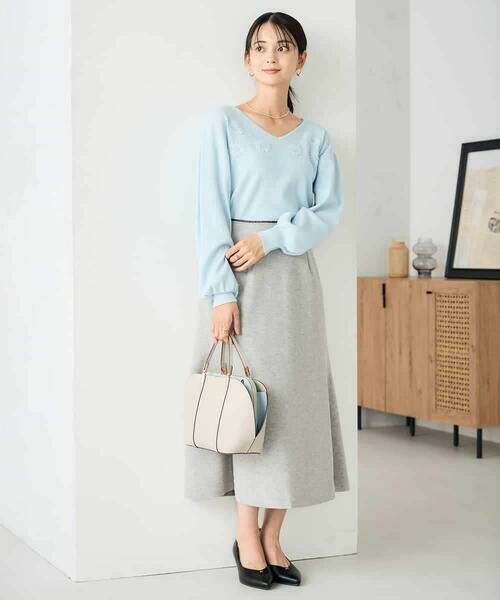 a.v.v / アー・ヴェ・ヴェ ロング・マキシ丈スカート | 【洗える/ストレッチ】ウールライクジャージマーメイドスカート | 詳細18