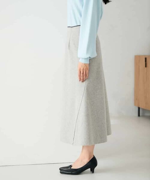 a.v.v / アー・ヴェ・ヴェ ロング・マキシ丈スカート | 【洗える/ストレッチ】ウールライクジャージマーメイドスカート | 詳細20
