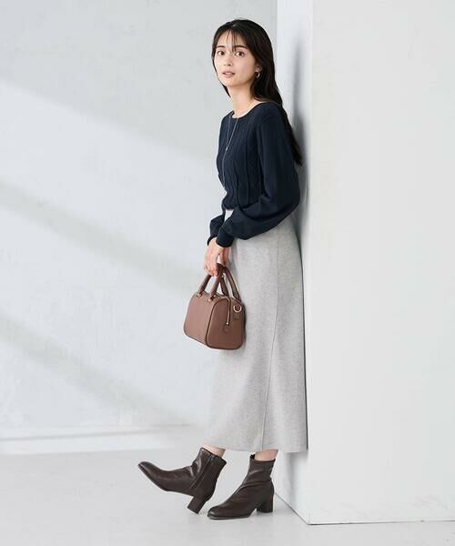 a.v.v / アー・ヴェ・ヴェ ロング・マキシ丈スカート | 【洗える/ストレッチ】ウールライクジャージマーメイドスカート | 詳細9