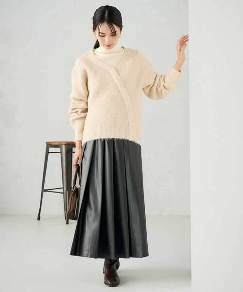 a.v.v / アー・ヴェ・ヴェ ロング・マキシ丈スカート | 【洗える】レザープリーツスカート | 詳細6