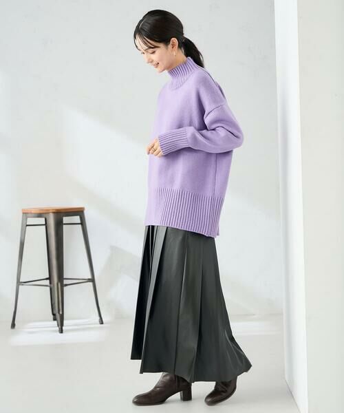 a.v.v / アー・ヴェ・ヴェ ロング・マキシ丈スカート | 【洗える】レザープリーツスカート | 詳細7