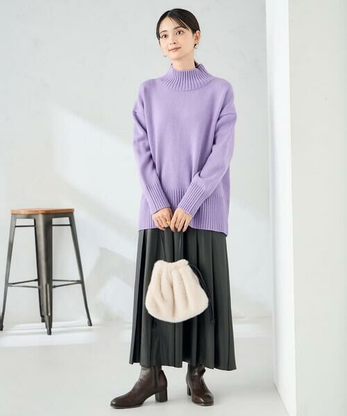 a.v.v / アー・ヴェ・ヴェ ロング・マキシ丈スカート | 【洗える】レザープリーツスカート | 詳細9