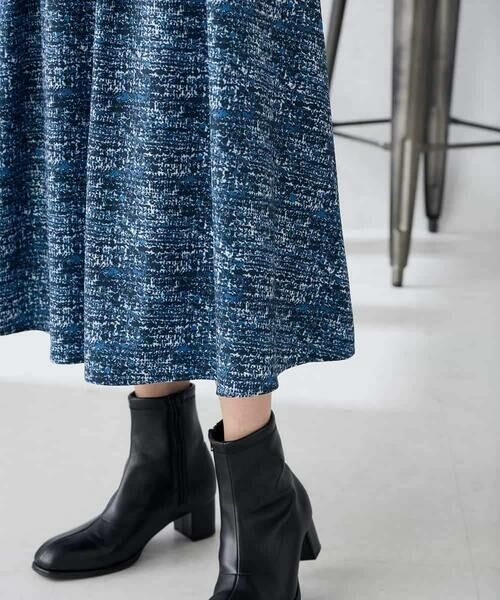 a.v.v / アー・ヴェ・ヴェ ロング・マキシ丈スカート | 【洗える】ツイードプリントフレアスカート | 詳細21