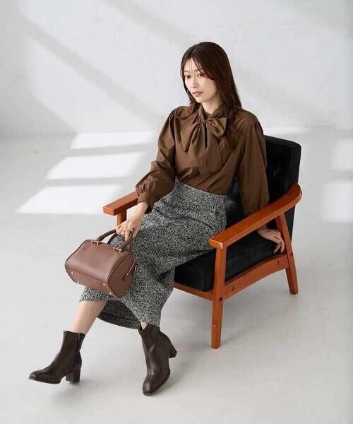 a.v.v / アー・ヴェ・ヴェ ロング・マキシ丈スカート | ロービングツイードナロースカート | 詳細11