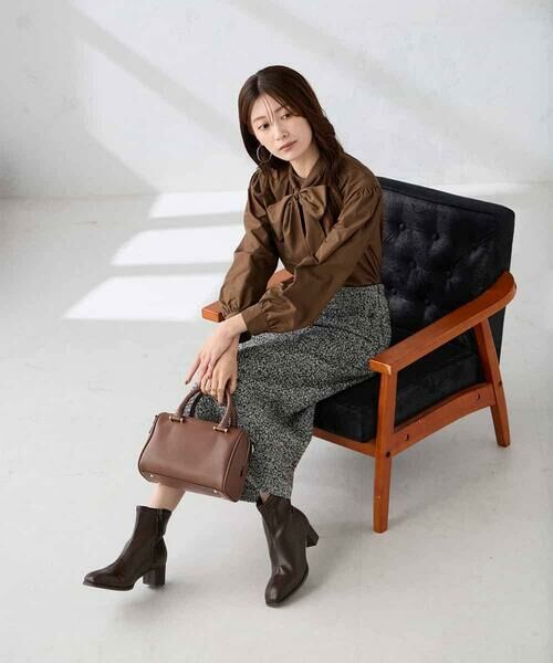 a.v.v / アー・ヴェ・ヴェ ロング・マキシ丈スカート | ロービングツイードナロースカート | 詳細13