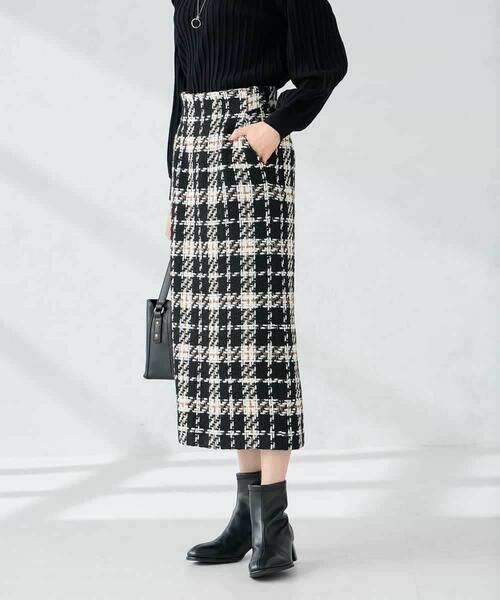 a.v.v / アー・ヴェ・ヴェ ロング・マキシ丈スカート | ロービングツイードナロースカート | 詳細15