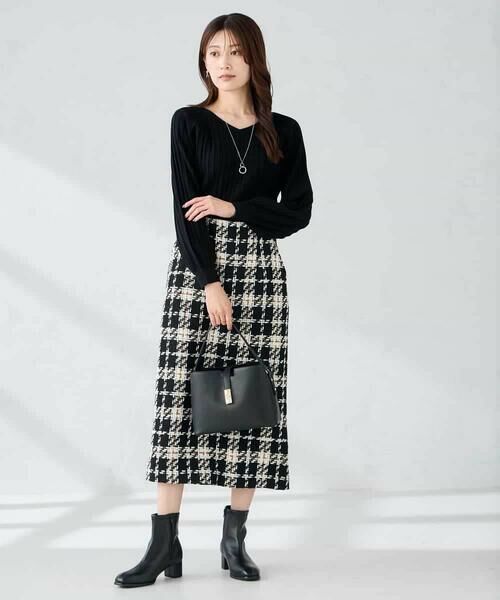 a.v.v / アー・ヴェ・ヴェ ロング・マキシ丈スカート | ロービングツイードナロースカート | 詳細17