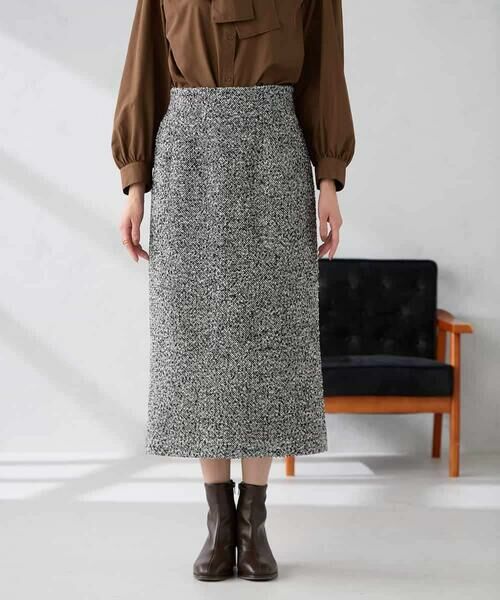 a.v.v / アー・ヴェ・ヴェ ロング・マキシ丈スカート | ロービングツイードナロースカート | 詳細19