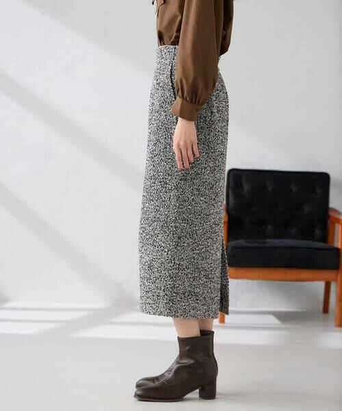 a.v.v / アー・ヴェ・ヴェ ロング・マキシ丈スカート | ロービングツイードナロースカート | 詳細20
