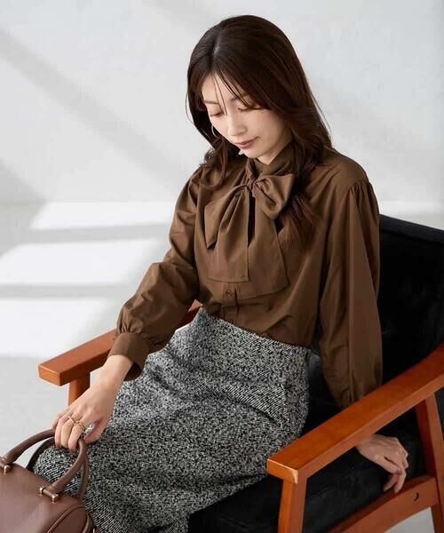 a.v.v / アー・ヴェ・ヴェ ロング・マキシ丈スカート | ロービングツイードナロースカート | 詳細4