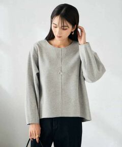 a.v.v / アー・ヴェ・ヴェ カットソー | 【洗える/ストレッチ 】ウールライクジャージプルオーバー