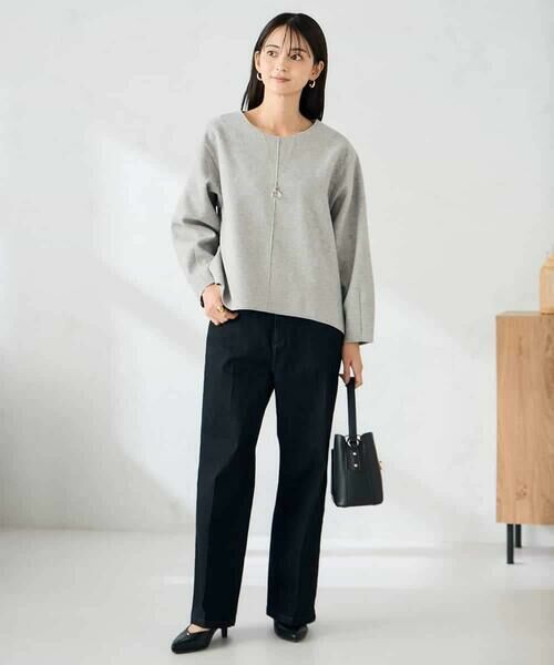 a.v.v / アー・ヴェ・ヴェ カットソー | 【洗える/ストレッチ 】ウールライクジャージプルオーバー | 詳細10