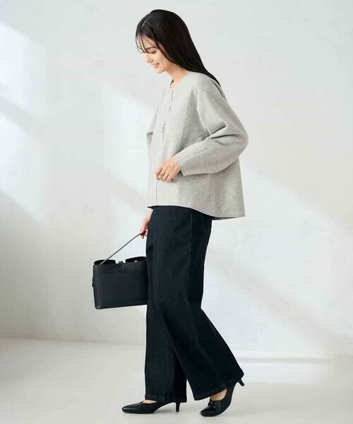 a.v.v / アー・ヴェ・ヴェ カットソー | 【洗える/ストレッチ 】ウールライクジャージプルオーバー | 詳細13