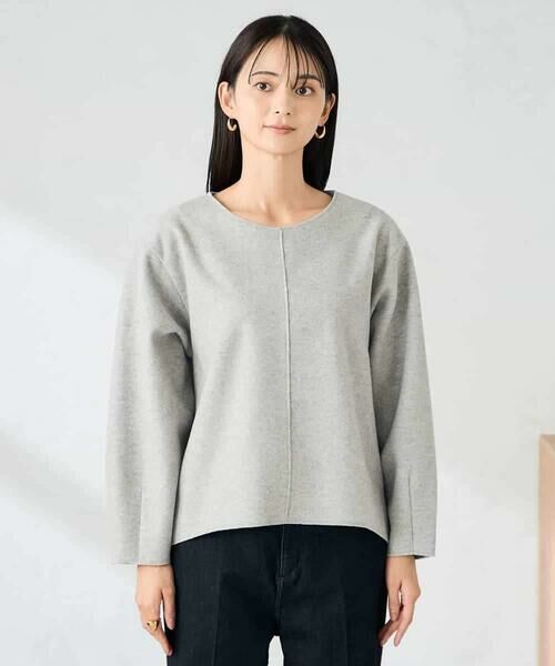 a.v.v / アー・ヴェ・ヴェ カットソー | 【洗える/ストレッチ 】ウールライクジャージプルオーバー | 詳細15