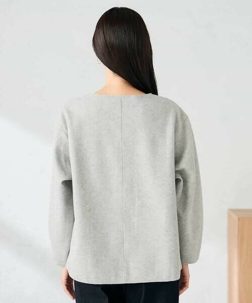 a.v.v / アー・ヴェ・ヴェ カットソー | 【洗える/ストレッチ 】ウールライクジャージプルオーバー | 詳細17