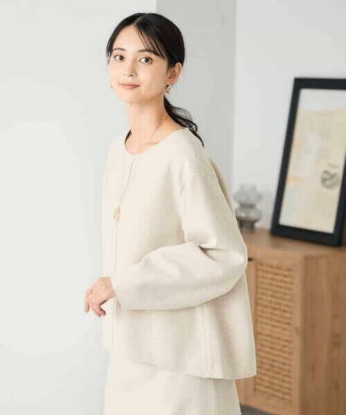 a.v.v / アー・ヴェ・ヴェ カットソー | 【洗える/ストレッチ 】ウールライクジャージプルオーバー | 詳細2