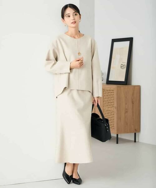 a.v.v / アー・ヴェ・ヴェ カットソー | 【洗える/ストレッチ 】ウールライクジャージプルオーバー | 詳細4