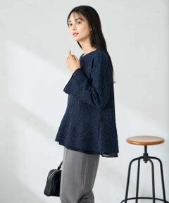 a.v.v / アー・ヴェ・ヴェ カットソー | ツイードペプラムトップス