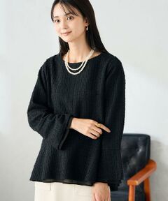 a.v.v / アー・ヴェ・ヴェ カットソー | ツイードペプラムトップス