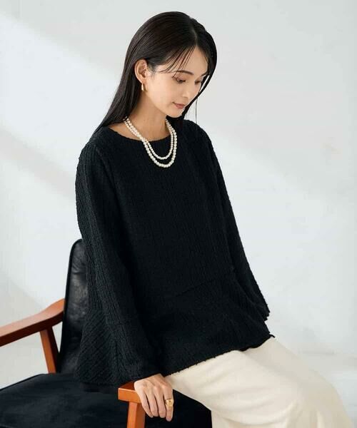 a.v.v / アー・ヴェ・ヴェ カットソー | ツイードペプラムトップス | 詳細12