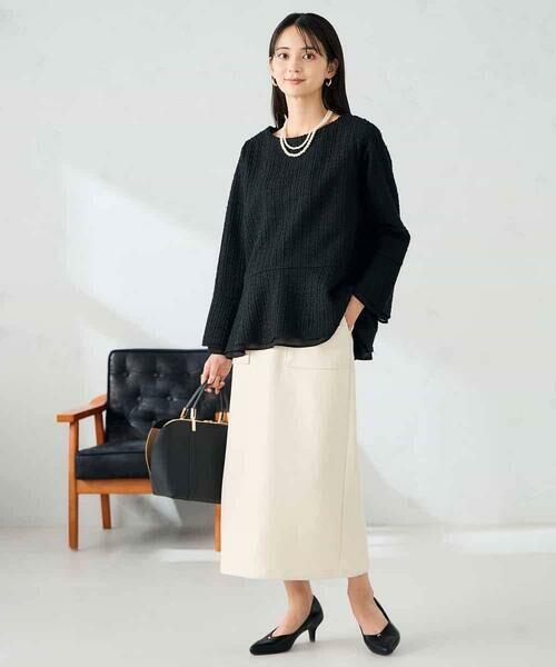 a.v.v / アー・ヴェ・ヴェ カットソー | ツイードペプラムトップス | 詳細14