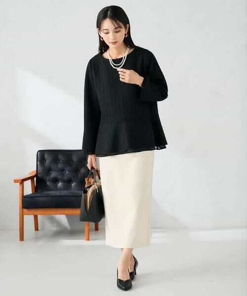 a.v.v / アー・ヴェ・ヴェ カットソー | ツイードペプラムトップス | 詳細15