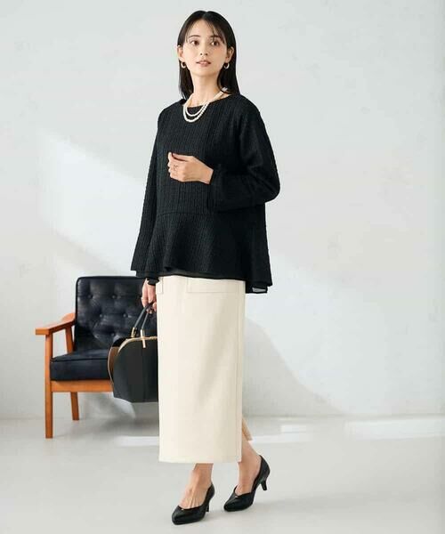 a.v.v / アー・ヴェ・ヴェ カットソー | ツイードペプラムトップス | 詳細16