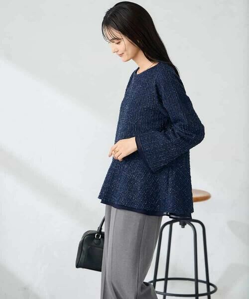 a.v.v / アー・ヴェ・ヴェ カットソー | ツイードペプラムトップス | 詳細4