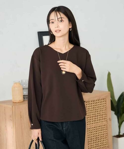 a.v.v / アー・ヴェ・ヴェ カットソー | リップルVネックプルオーバー | 詳細13
