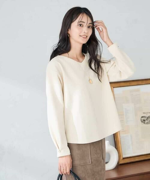 a.v.v / アー・ヴェ・ヴェ カットソー | リップルVネックプルオーバー | 詳細6