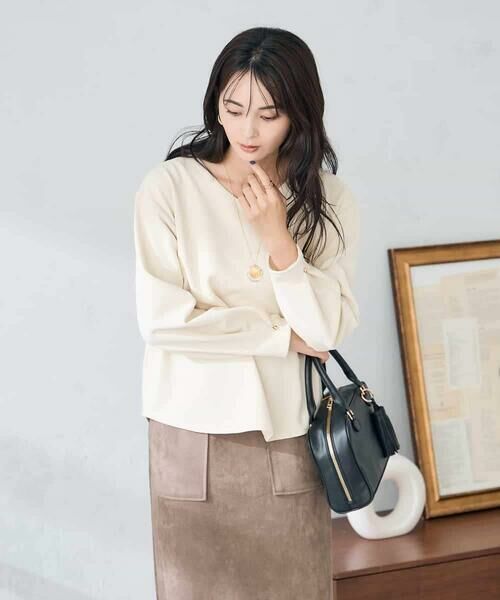 a.v.v / アー・ヴェ・ヴェ カットソー | リップルVネックプルオーバー | 詳細7