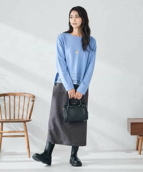 a.v.v / アー・ヴェ・ヴェ カットソー | 裾レースカットソー | 詳細12