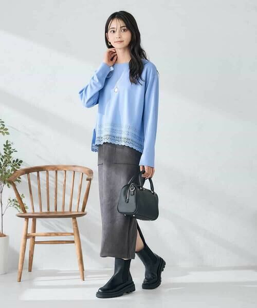 a.v.v / アー・ヴェ・ヴェ カットソー | 裾レースカットソー | 詳細14