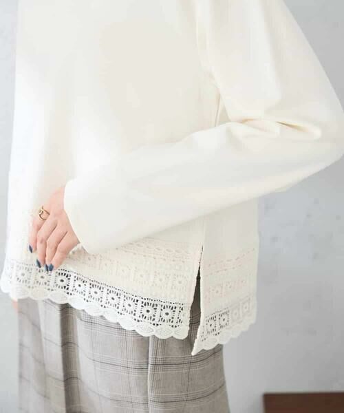 a.v.v / アー・ヴェ・ヴェ カットソー | 裾レースカットソー | 詳細4