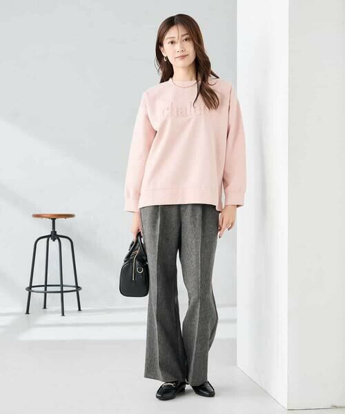 a.v.v / アー・ヴェ・ヴェ カットソー | エンボスロゴスウェードトップス | 詳細4