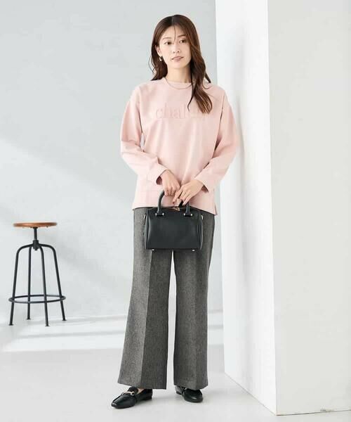 a.v.v / アー・ヴェ・ヴェ カットソー | エンボスロゴスウェードトップス | 詳細5