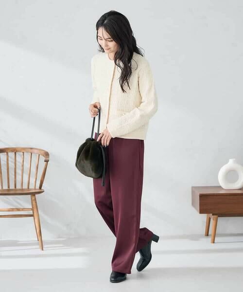 a.v.v / アー・ヴェ・ヴェ チノ・ワークパンツ | サテンワイドパンツ | 詳細5