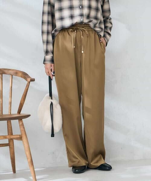 a.v.v / アー・ヴェ・ヴェ チノ・ワークパンツ | サテンワイドパンツ | 詳細7