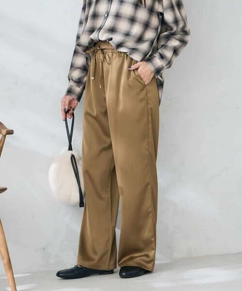 a.v.v / アー・ヴェ・ヴェ チノ・ワークパンツ | サテンワイドパンツ | 詳細9