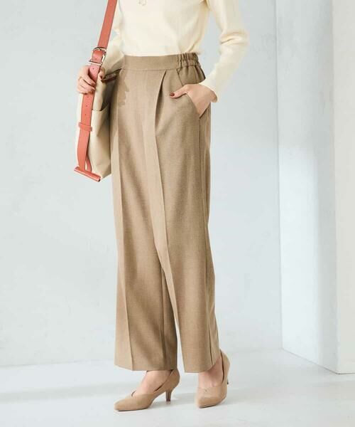 a.v.v / アー・ヴェ・ヴェ チノ・ワークパンツ | 【洗える】ツイード調ストレートパンツ | 詳細1