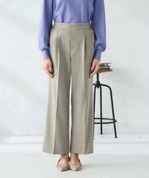 a.v.v / アー・ヴェ・ヴェ チノ・ワークパンツ | 【洗える】ツイード調ストレートパンツ | 詳細12