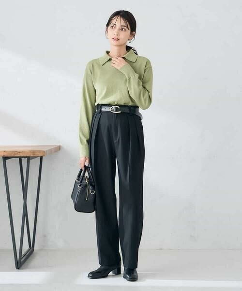 a.v.v / アー・ヴェ・ヴェ その他パンツ | 【洗える/裏起毛】タックテーパードパンツ | 詳細10