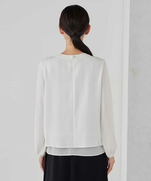 a.v.v / アー・ヴェ・ヴェ シャツ・ブラウス | 【洗える/ストレッチ】ボウタイメタルチャームブラウス | 詳細27