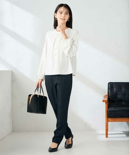 a.v.v / アー・ヴェ・ヴェ シャツ・ブラウス | 【洗える】バーチャームボウタイブラウス | 詳細10