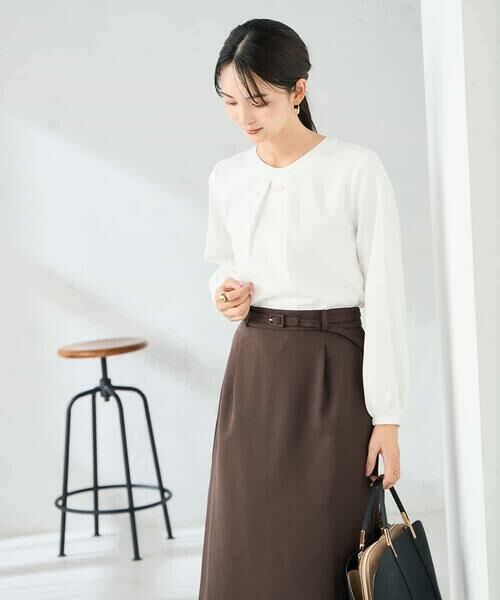 a.v.v / アー・ヴェ・ヴェ シャツ・ブラウス | 【洗える】バーチャームボウタイブラウス | 詳細14