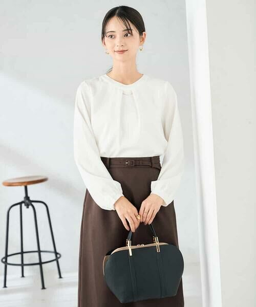 a.v.v / アー・ヴェ・ヴェ シャツ・ブラウス | 【洗える】バーチャームボウタイブラウス | 詳細16